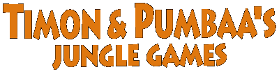 Timon and Pumbaa Jungle Games logo for Super Nintendo